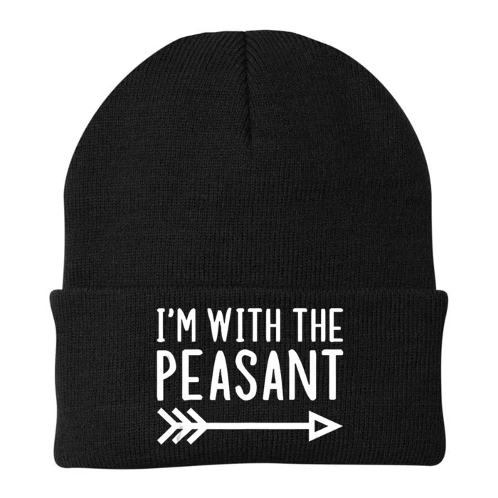 IM With The Peasant Funny Matching Halloween Couple Costume Knit Cap Winter Beanie