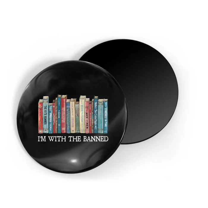 Im With The Banned Books Reading Librarian Magnet