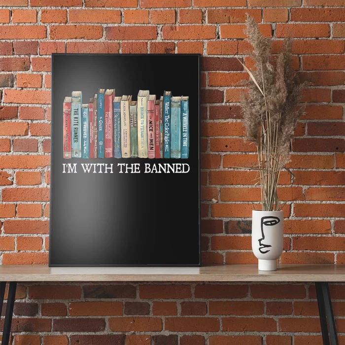 Im With The Banned Books Reading Librarian Poster