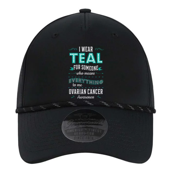 I Wear Teal Ovarian Cancer Awareness Carcinoma Gynecology Performance The Dyno Cap