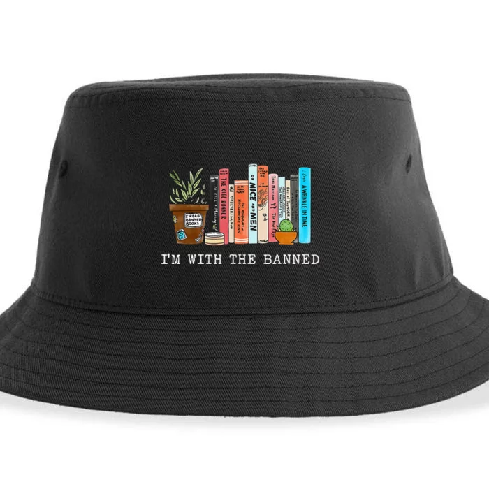 Im With The Banned Books I Read Banned Books Lovers Sustainable Bucket Hat