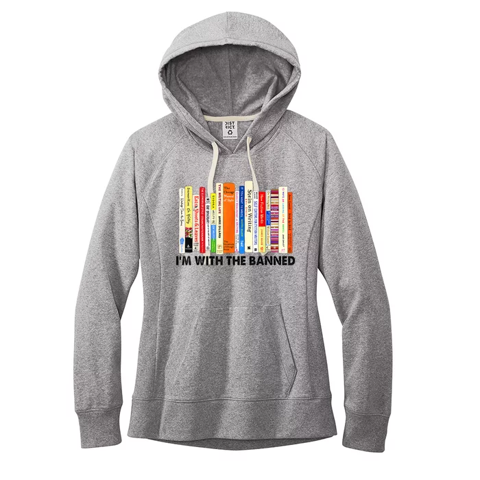 Im With The Banned Banned Books Reading Librarian Bookish Women's Fleece Hoodie