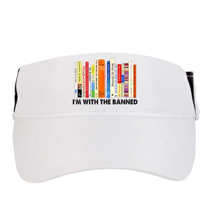 Im With The Banned Banned Books Reading Librarian Bookish Adult Drive Performance Visor