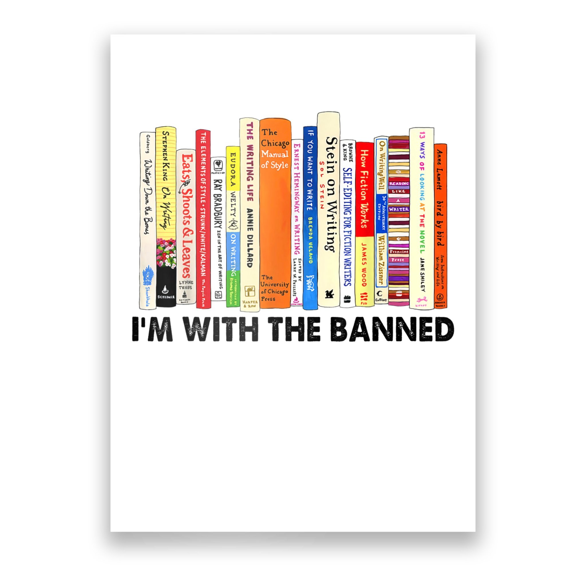 Im With The Banned Banned Books Reading Librarian Bookish Poster ...