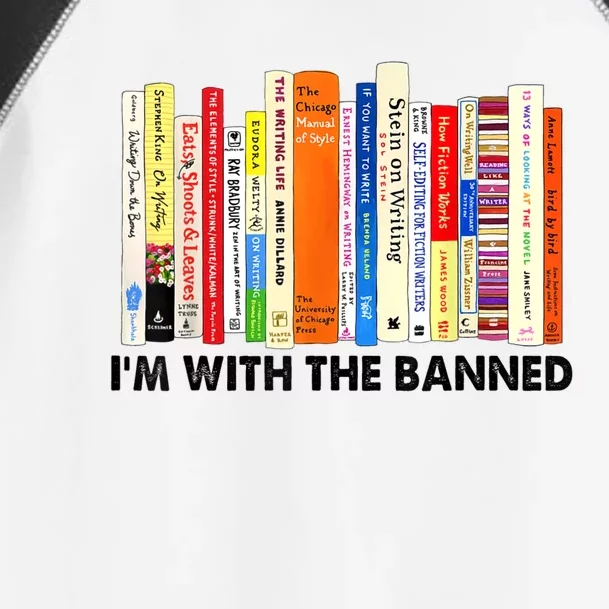 Im With The Banned Banned Books Reading Librarian Bookish Toddler Fine Jersey T-Shirt