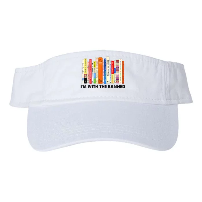 Im With The Banned Banned Books Reading Librarian Bookish Valucap Bio-Washed Visor