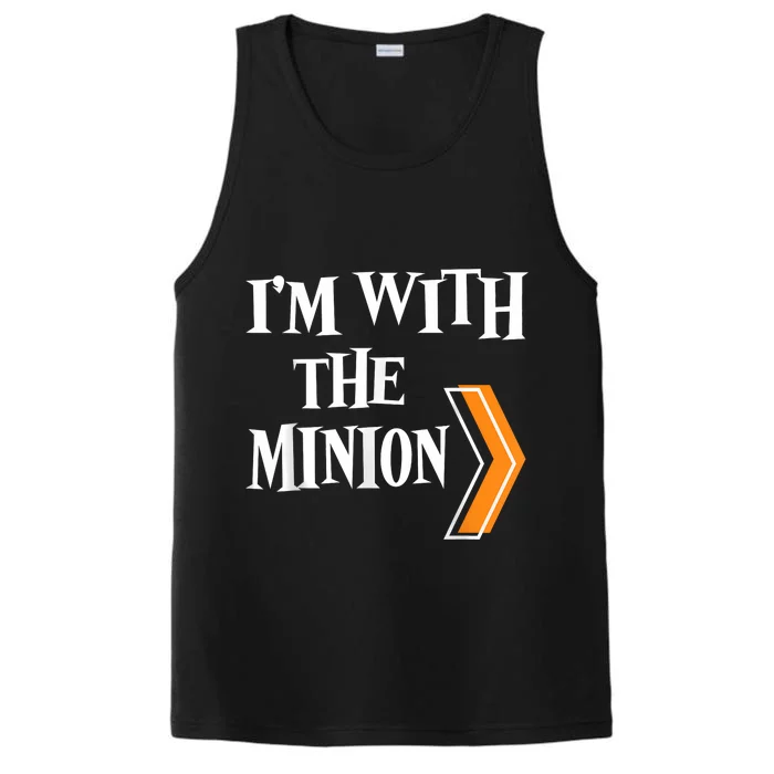 IM With The Minion Funny Couples Halloween Performance Tank