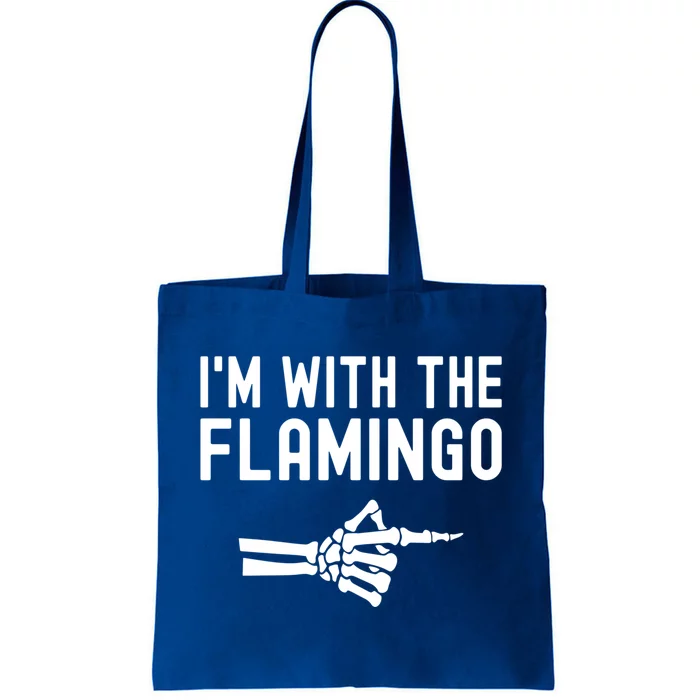 IM With The Flamingo Matching Couples Halloween Flamingo Gift Tote Bag