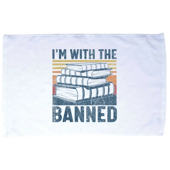 I'm with The Banned Funny Book Readers I Read Banned Books Microfiber Hand Towel