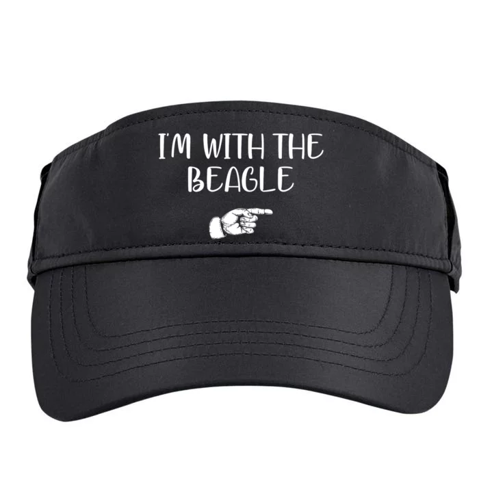 I'm With The BEAGLE Adult Drive Performance Visor