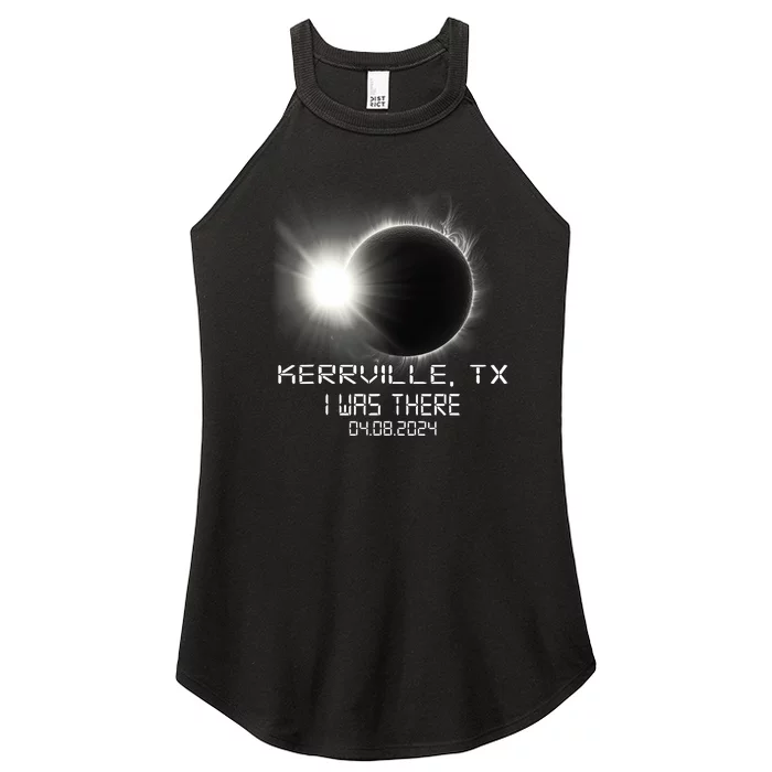 I Was There Total Solar Eclipse Kerrville Texas Women’s Perfect Tri Rocker Tank