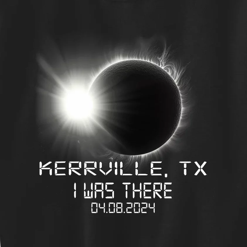 I Was There Total Solar Eclipse Kerrville Texas Kids Sweatshirt