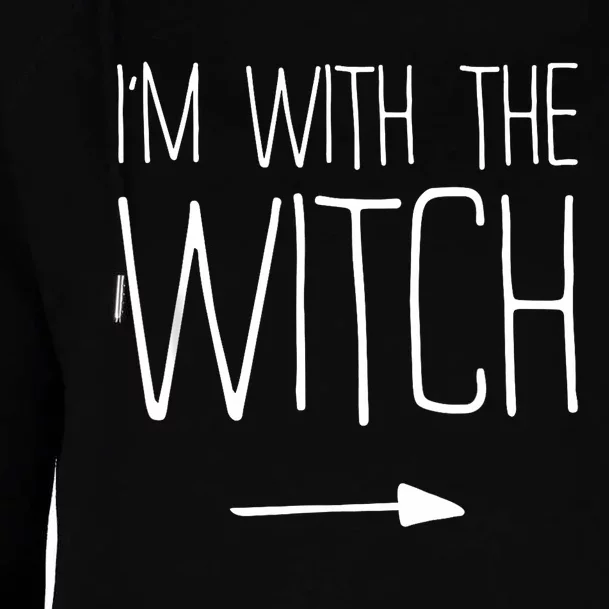 Im With The Witch Adult Women Costume Womens Funnel Neck Pullover Hood