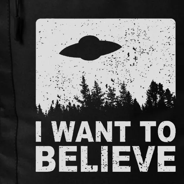 I Want To Believe I Aliens Ufo Area 51 Roswell Daily Commute Backpack