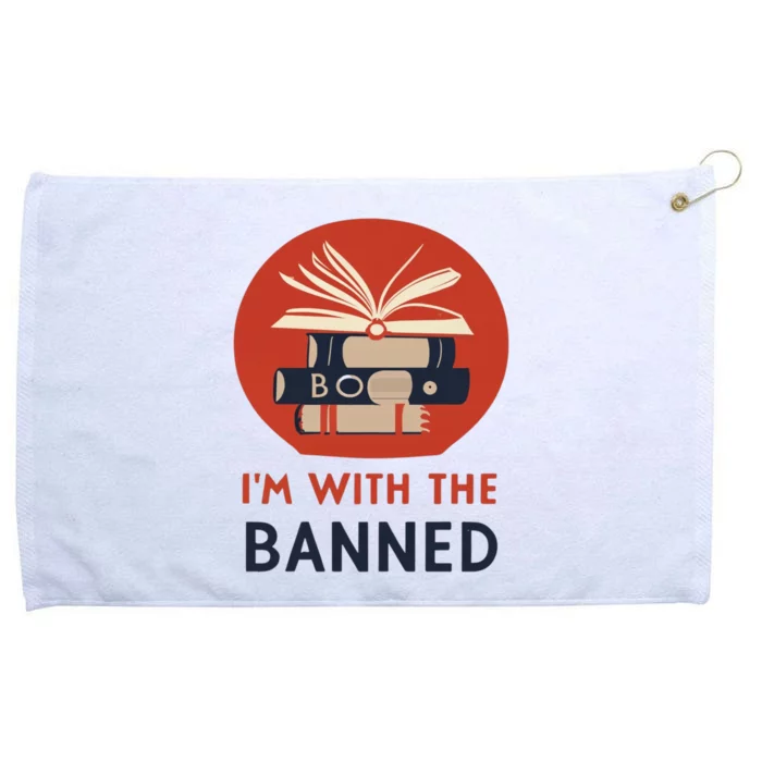 Im With The Banned Banned Books Reading Books Grommeted Golf Towel