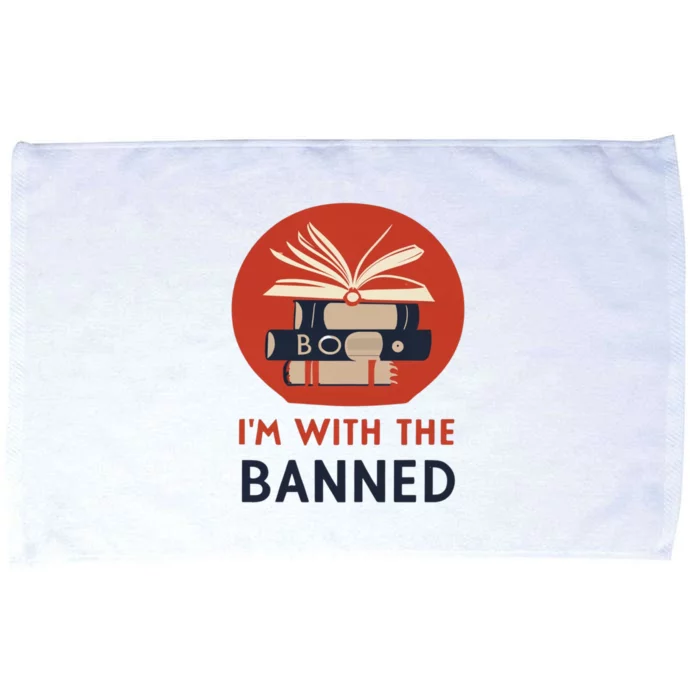 Im With The Banned Banned Books Reading Books Microfiber Hand Towel