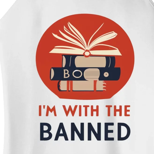 Im With The Banned Banned Books Reading Books Women’s Perfect Tri Rocker Tank