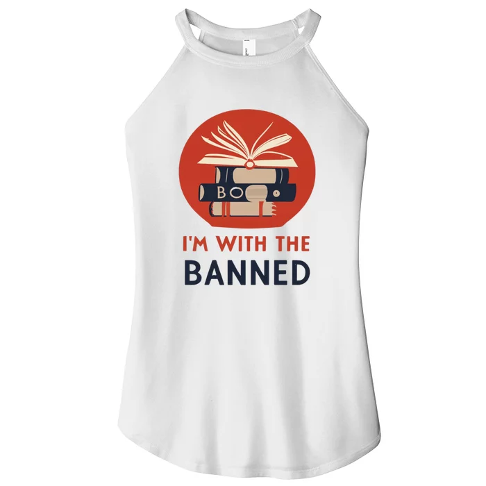 Im With The Banned Banned Books Reading Books Women’s Perfect Tri Rocker Tank