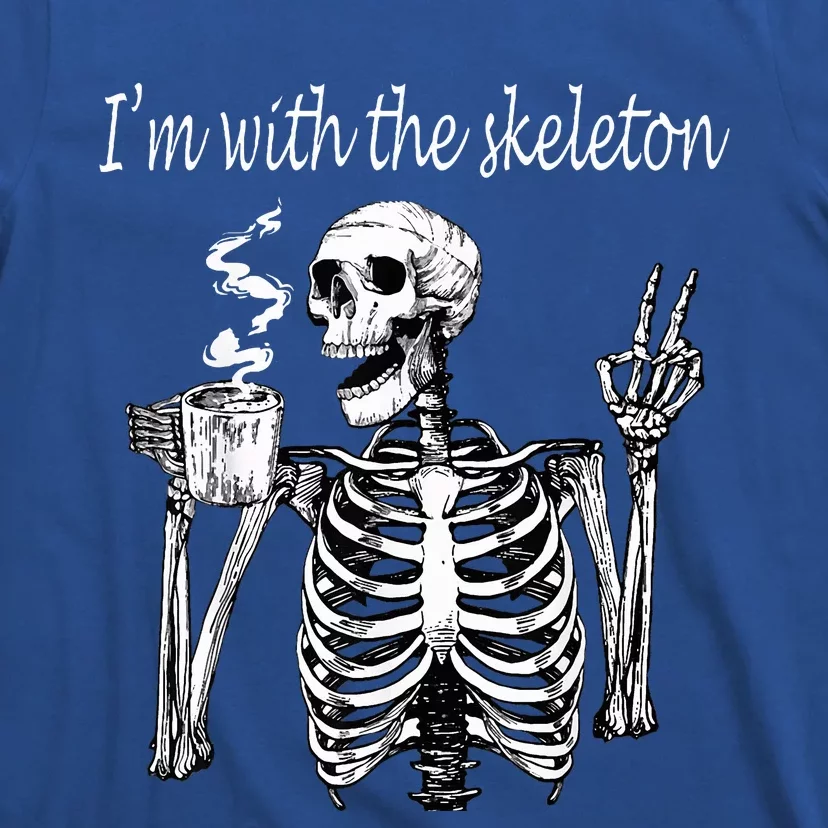 I'm With The Skeleton Halloween Couple T-Shirt