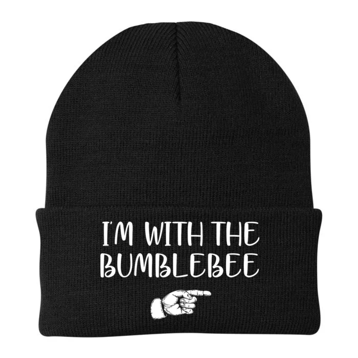 I'm With The Bumblebee Knit Cap Winter Beanie