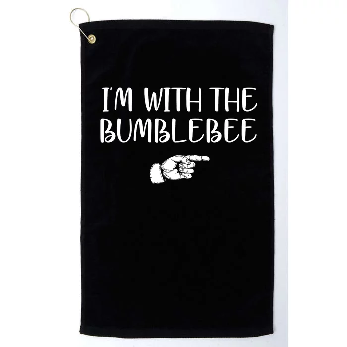 I'm With The Bumblebee Platinum Collection Golf Towel