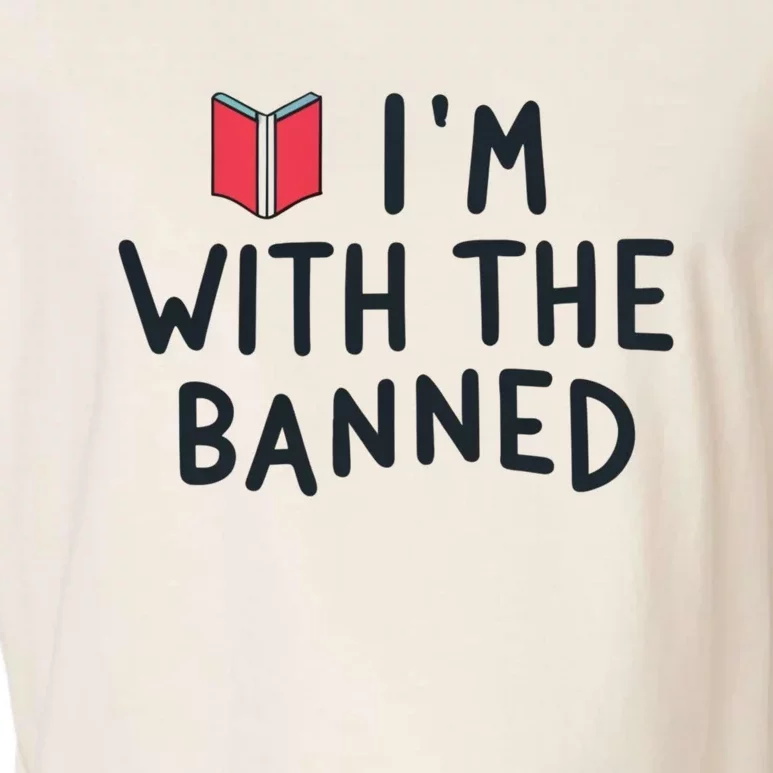 Im With The Banned Banned Books Reading Books Garment-Dyed Women's Muscle Tee