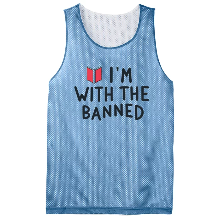 Im With The Banned Banned Books Reading Books Mesh Reversible Basketball Jersey Tank