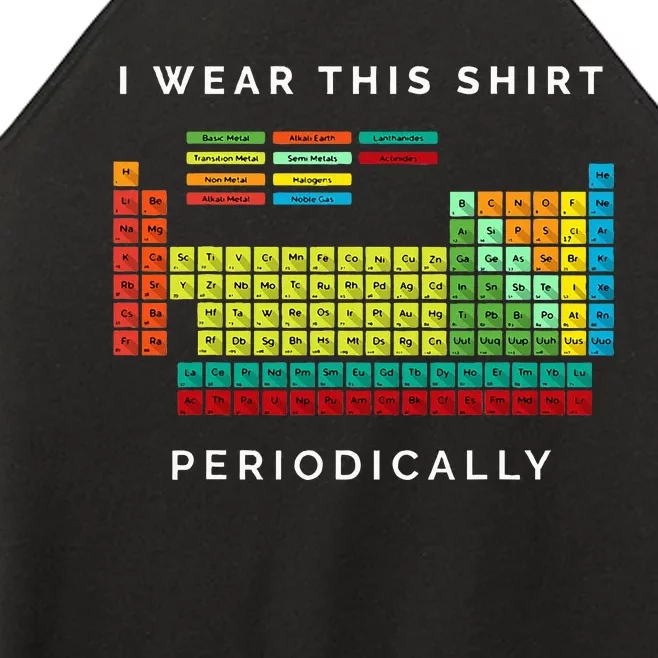 I Wear This Periodically Periodic Table Funny Science Women’s Perfect Tri Rocker Tank