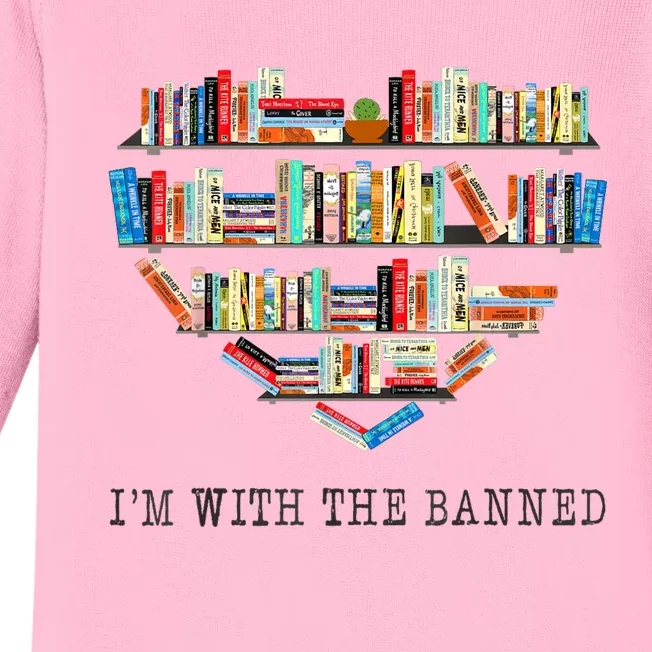 Im With The Banned Books Read Banned Books Lover Baby Long Sleeve Bodysuit