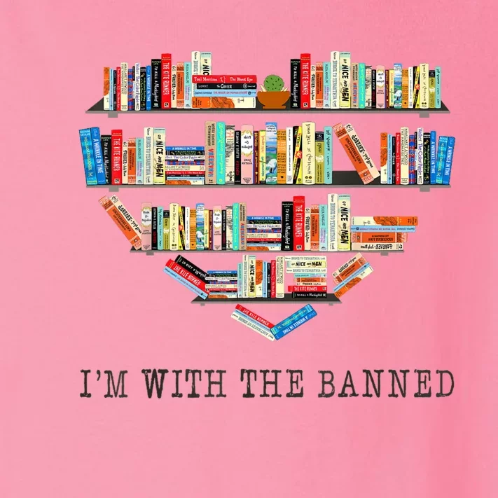 Im With The Banned Books Read Banned Books Lover Toddler Long Sleeve Shirt