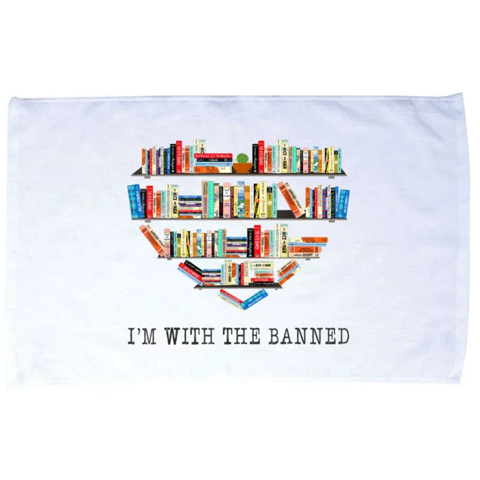 Im With The Banned Books Read Banned Books Lover Microfiber Hand Towel