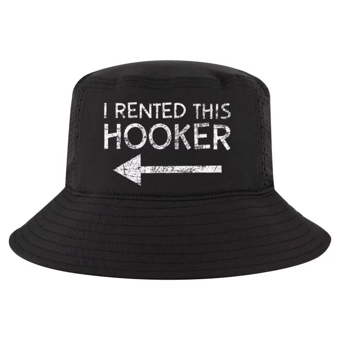 i rented this hooker left funny quote Cool Comfort Performance Bucket Hat