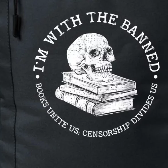 I'm With The Banned Books Funny Book Lover Librarian Reading Daily Commute Backpack