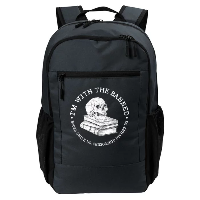 I'm With The Banned Books Funny Book Lover Librarian Reading Daily Commute Backpack