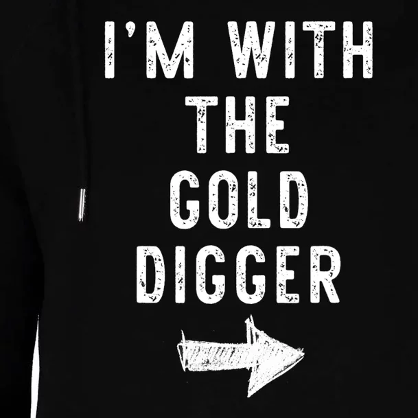 IM With The Gold Digger Costume Halloween Matching Couple Womens Funnel Neck Pullover Hood