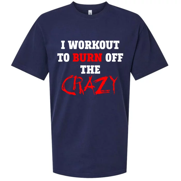 I Workout To Burn Off The Crazy Sueded Cloud Jersey T-Shirt