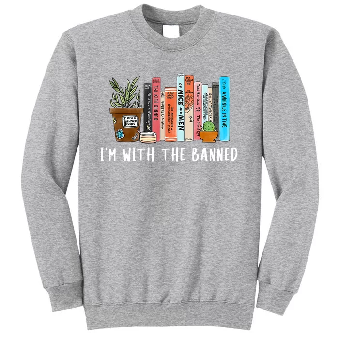 I'm With The Banned Books I Read Banned Books Lovers Sweatshirt Sweatshirt