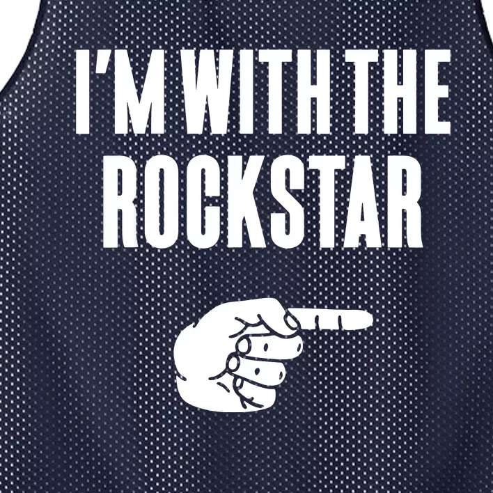 I'm With The Rockstar, Matching Rockstar Costume Mesh Reversible Basketball Jersey Tank