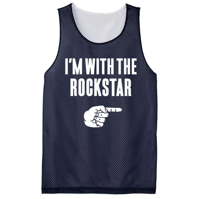 I'm With The Rockstar, Matching Rockstar Costume Mesh Reversible Basketball Jersey Tank