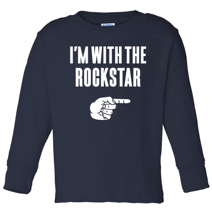 I'm With The Rockstar, Matching Rockstar Costume Toddler Long Sleeve Shirt