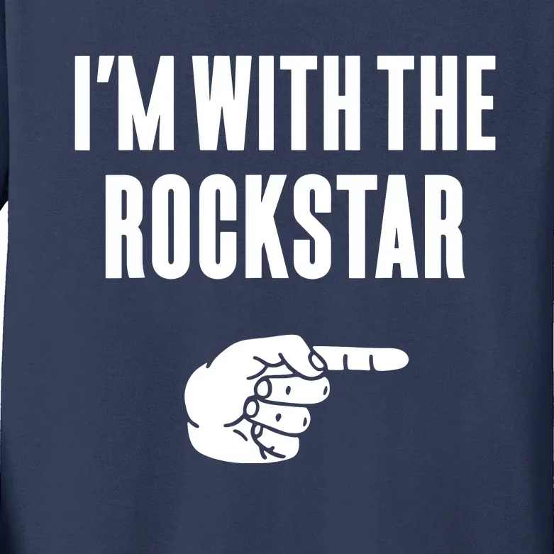 I'm With The Rockstar, Matching Rockstar Costume Kids Long Sleeve Shirt