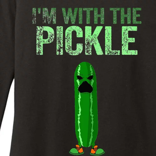 Im With The Pickle Halloween Fancy Dress Party Womens CVC Long Sleeve Shirt