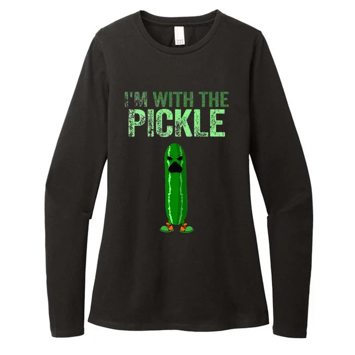 Im With The Pickle Halloween Fancy Dress Party Womens CVC Long Sleeve Shirt