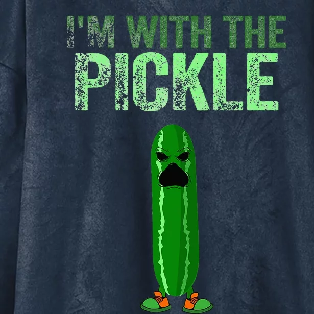 Im With The Pickle Halloween Fancy Dress Party Hooded Wearable Blanket