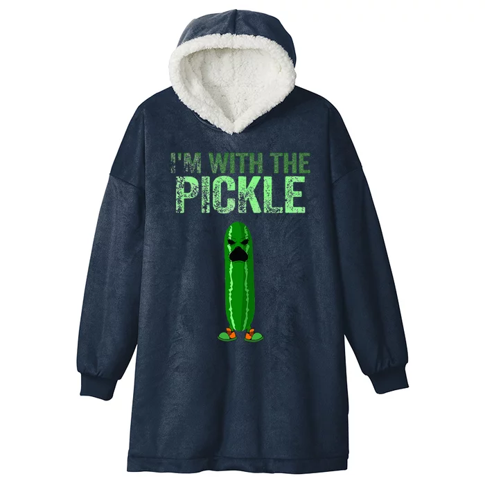 Im With The Pickle Halloween Fancy Dress Party Hooded Wearable Blanket