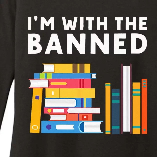 I'm With The Banned Books I Read Banned Books Lovers Womens CVC Long Sleeve Shirt