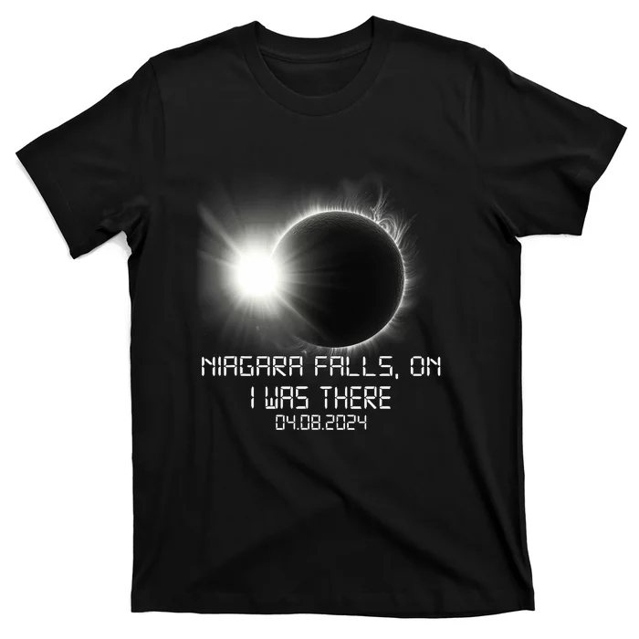 I Was There Total Solar Eclipse Niagara Falls On Canada T-Shirt