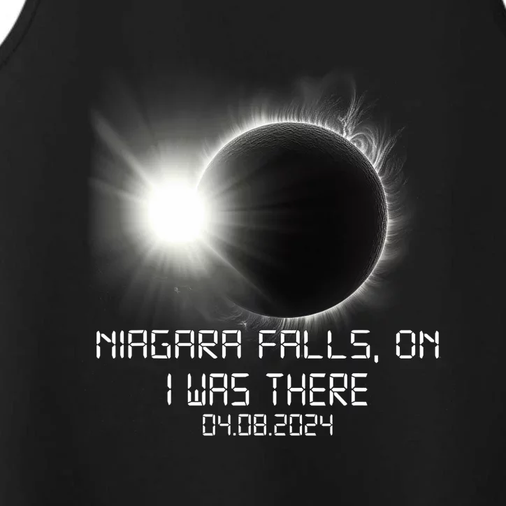 I Was There Total Solar Eclipse Niagara Falls On Canada Performance Tank