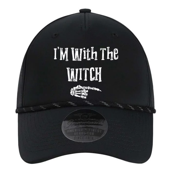 I'm With The Witch Tee Funny Halloween Performance The Dyno Cap