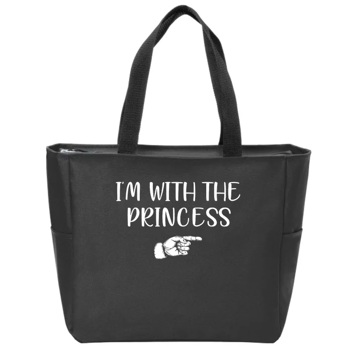 Im With The Princess Zip Tote Bag